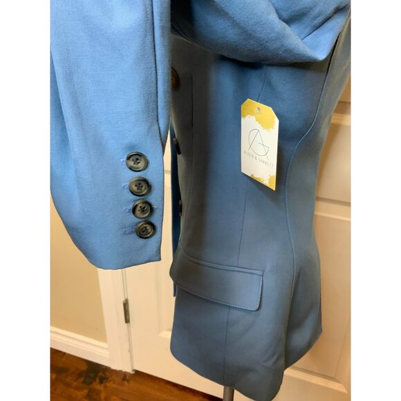 Smythe Not A DB Blazer Blue Slate Single Button Jacket, Size 4 - Picture 7 of 10
